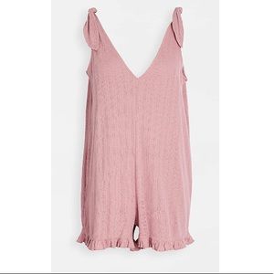 New ☀️ Madewell Chacha Sleep Romper in Pink